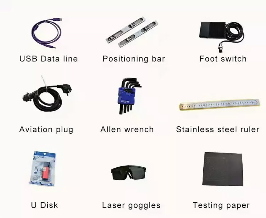 Accessories of Desktop UV Laser Marking Machine